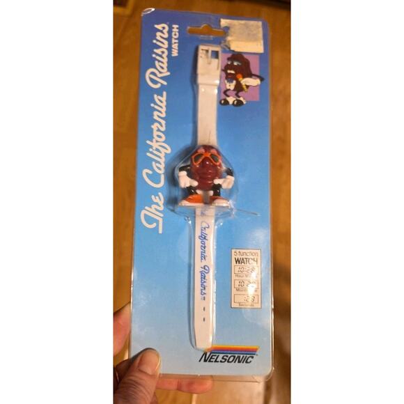 Vintage 1988 California Raisins Wrist Watch LCD NIP Nelsonic 5 Function - Picture 5 of 5